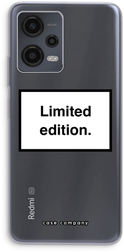 Case Company® - Hoesje geschikt voor Xiaomi Redmi Note 12 hoesje - Limited edition - Soft Cover Telefoonhoesje - Bescherming aan alle Kanten en Schermrand