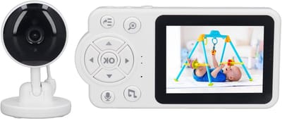 Babyfoon met Camera - Draadloze Monitor - Baby Bewaken - 2.8 Inch Scherm - 2600mAh Batterij - Wit