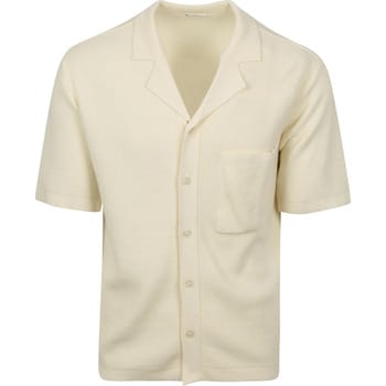 Overhemd Lange Mouw Knowledge Cotton Apparel Knitted Top Off White