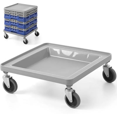 Amer Box Camrack Serie - Vaatwasser Mand Car - 50x50cm - Roest- en Breukbestendig - Grijs