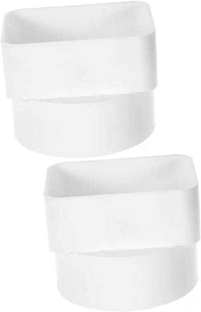 Regenpijp Connector - Regenopvang Accessoire - Waterafvoer Sturen - Efficiënte Regenwater Opvang - 8.4x8.0x6.4cm - Beige