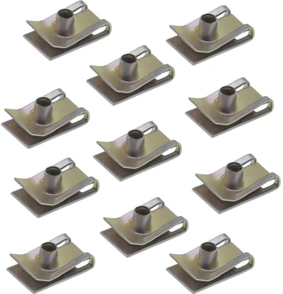 Dailygoods- U-moer 20 Stuks - M5 Bevestigingsclips - Hoogwaardig Metaal - Duurzaam - Corrosiebestendig - Afmeting 24 x 15 x 9 mm