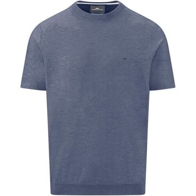 Fynch-Hatton T-Shirt O-Neck Cotton Linnen Horizon / male