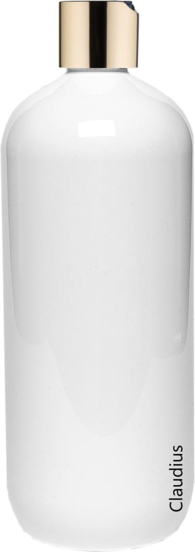 Lege Plastic Fles 1 liter PET - Wit - met gouden klepdop - set van 10 stuks - navulbaar - leeg
