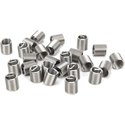 50 Stuks Draadinzetstukken Mannelijk Vrouwelijk Verloopmoer Reparatiegereedschap Roestvrij Staal Bevestigingsmiddel M8x1.25x2D