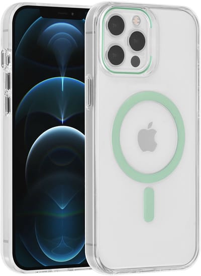UNIQ Accessory iPhone 12 Pro Max Hardcase Backcover magsafe compatible - transparant - Groen