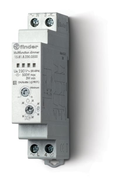 Finder 15.81.8.230.0500 Dimmer voor DIN-rail DIN-rail 1x NO 230 V/AC 500 W 1 stuk(s)