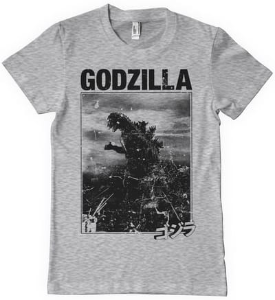 Godzilla Vintage T-shirt, heathergrijs