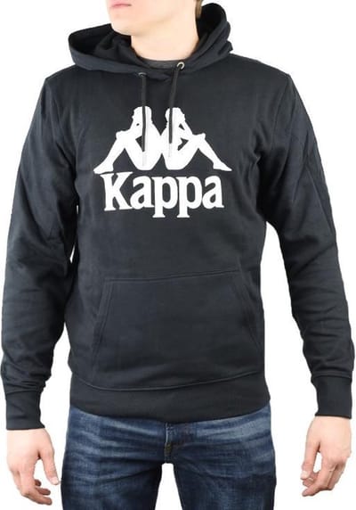 Kappa Taino Hooded  705322-19-4006, Mannen, Zwart, Sporttrui casual maat: L