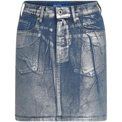 Korte rokken Karl Lagerfeld KLJ Hr Coated Dnm Mini Skirt B1W12018