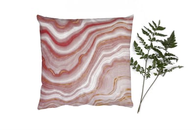 Sierkussens - Kussentjes Woonkamer - 40x40 cm - Agaat - Roze - Stenen - Kristal