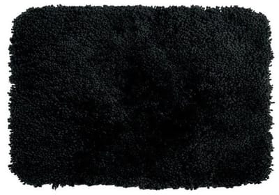 Unyqoos® Zwarte zachte badmat met anti-slip en wasbare eigenschappen, 80x150 cm