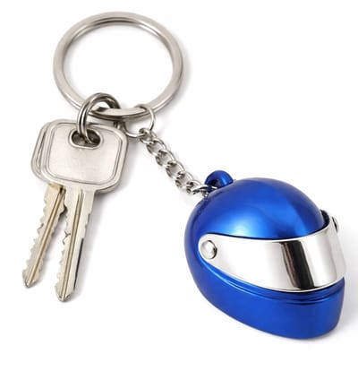 Motorhelm Sleutelhanger I Sleutelhouder Scooterhelm I Integraalhelm Sleutelhangers I Blauw