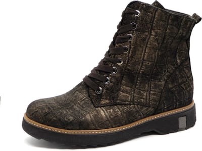 Waldlaufer 683801 Kitomi - Volwassenen VeterlaarzenHalf-hoge schoenen - Kleur: Bruin - Maat: 41