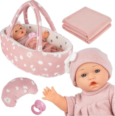 Realistische Babypop met Drager en Accessoires voor Kinderen vanaf 3 Jaar