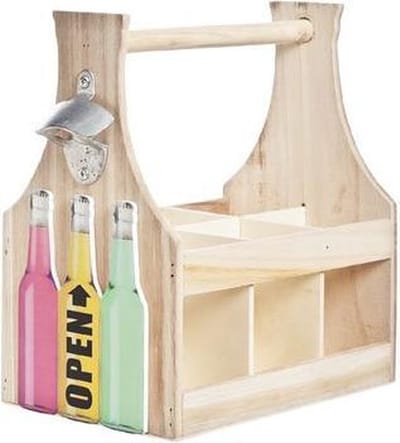 Cosy&Trendy Flessenrek - Open Hout - 28cm x 17cm x 29cm