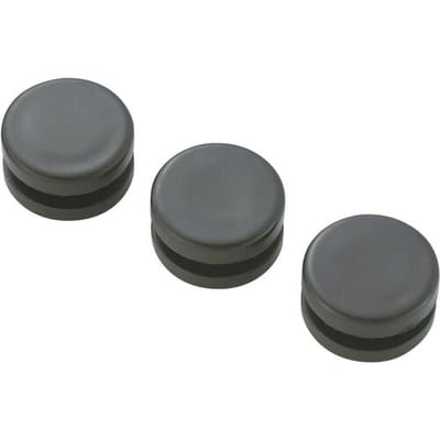 TRU COMPONENTS TC-GMCQR-1108203 Kabeldoorvoering Gesloten Klem-Ø (max.) 7.8 mm Plaatdikte (max.) 2.3 mm PVC Zwart 100 stuk(s)