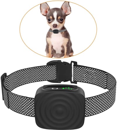 Gloovon Anti Blafband - Zonder Schok - Halsband hond - Oplaadbaar - Voor Kleine Honden en Puppies - Met Slimme Anti-Interferentie Chip - Ultralichte Trainingshalsband