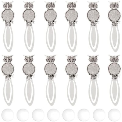 Dailygoods- Bladwijzers Uilvorm - Set van 12 Stuks - Antiek Zilveren Bladwijzers - Geschikt voor Alle Boeken - Perfect als Cadeau - Uniek Ontwerp - Boekenlegger