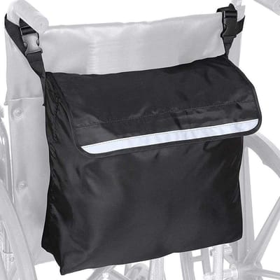 Rolstoeltas - Rolstoelaccessoires - Waterdichte en krasbestendige opbergrugzak - Geschikt voor looprekken, rolstoelen en transportstoelen - Rolstoelopbergtas - Zwart