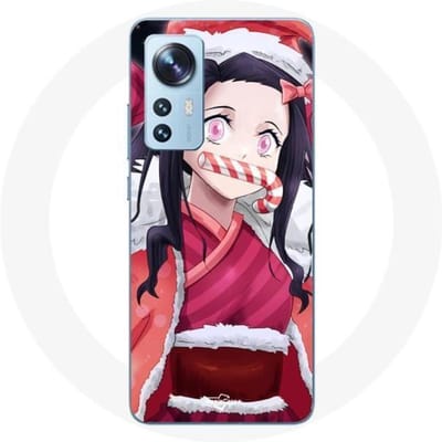 Coque pour Xiaomi Mi 12 / 12X Anime Demon Slayer Kamado Nezuko Le jour de Noël 2023