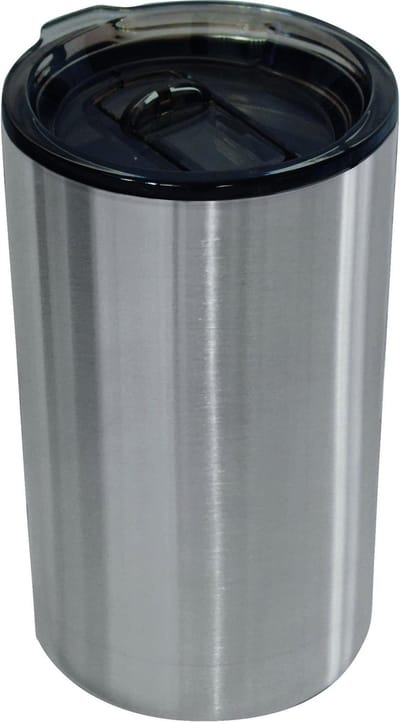 Zak Designs Mono Drinkbeker - Dubbelwandig - 290 ml - Zilverkleurig