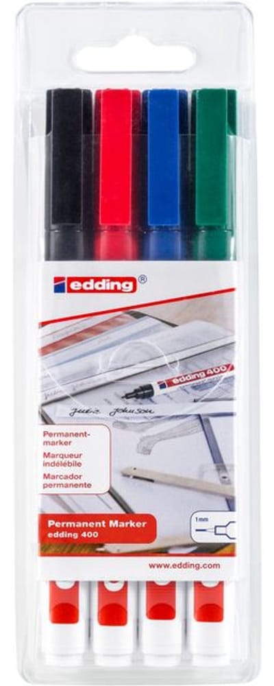 Viltstift edding 400 creatief rond 1mm assorti | 10 stuks