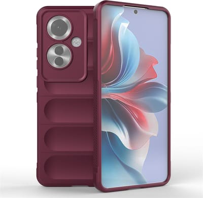 MobyDefend Hoesje - Geschikt voor Oppo Reno 11F - TPU Gripcase - Paars