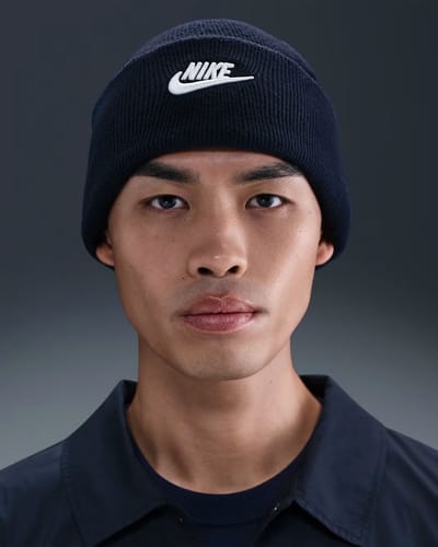 NIKE - peak futura beanie - Muts - Blauw