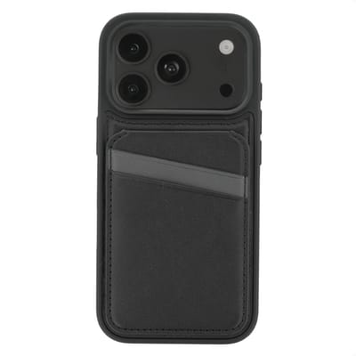 imoshion Hoesje - Geschikt voor Apple iPhone 18 Pro / 17 Pro - Backcover met kaarthouder en stand - Zwart