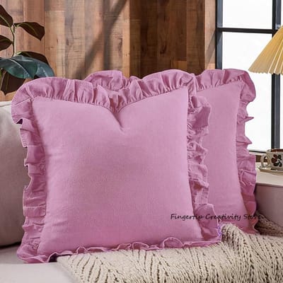 100% Katoen Ruche Kussensloop Zachte Katoenen Ruche Kussensloop Rustiek Boho Boerderij Modern Huisdecoratie voor Bed Bank Woonkamer 30x50cm