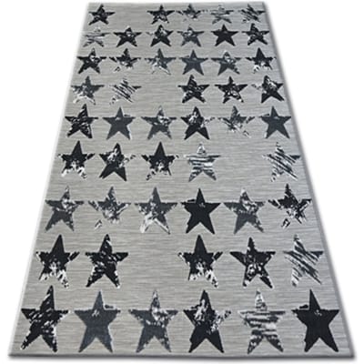 Kleden Rugsx Tapijt LISBOA 27219/956 Sterretje Zwart , 160x230 cm