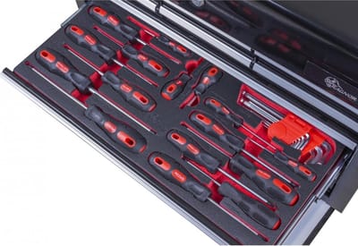 Schroevendraaierset + Inbussleutels 25-delig – SL, PH & Torx | Inbussleutels 1.5–10 mm – Softmodule 52×40×3 cm – Overzichtelijk & Duurzaam