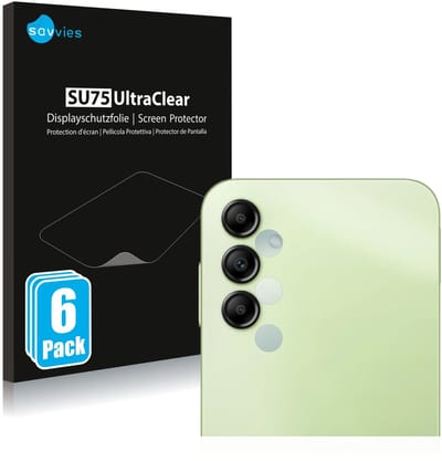 Savvies - Screenprotector voor Samsung Galaxy A14 5G (ALLEEN Camera Lens) - Folie Beschermfolie transparant 6 Stuks