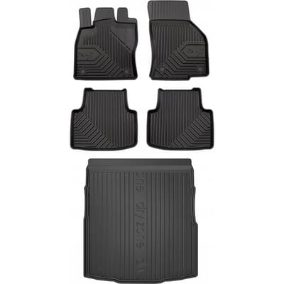 FROGUM Line 77 & DryZone Volkswagen Passat – Rubber automatten & kofferbakmat – Perfecte pasvorm – Geurloos TPE – Hoge beschermrand