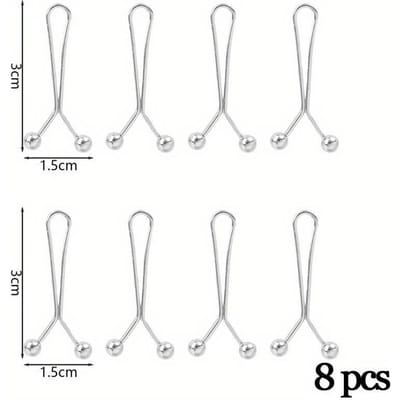 8 stuks verstelbare mouwklem voor broeken taille strakker maken mouwverkleiningsklem geschikt voor jeans rokken afneembare gesp accessoires