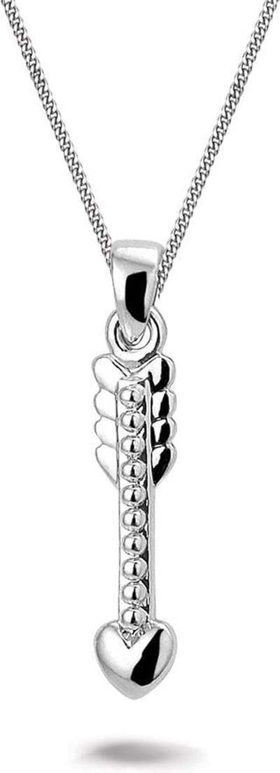 Montebello Ketting Love Dart - 925 Zilver Gerhod. - Cupido - 4x22mm - 45cm