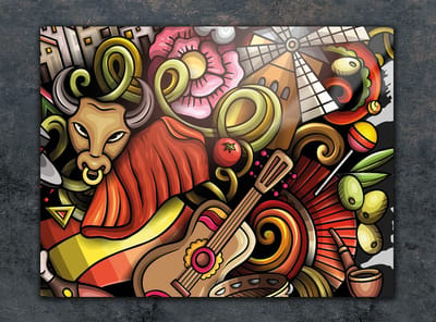TMK ArtDeko - Snijplank - Glas - 52x40 cm - Antislip