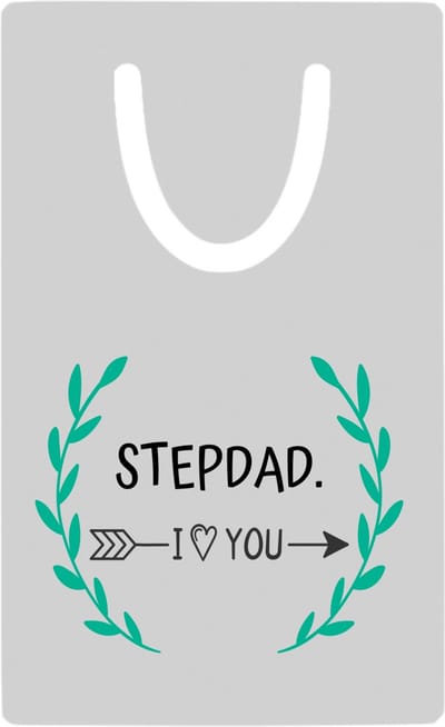 Hacebo® - stepdad I love you metalen boekenlegger - Papa - de liefste vader - vader cadeautjes - vaderdag - verjaardag - geschenk - kado Bladwijzer boekenleggers - 7.6 cm x 5cm