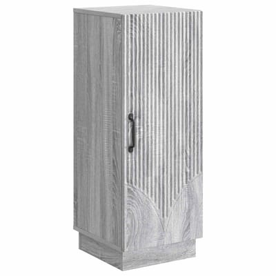 vidaXL - Dressoir - Grijs - sonoma - 33 - x - 34,5 - x - 87 - cm - Bewerkt - hout