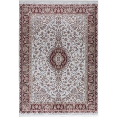 Muratap Star klassiek oosters vloerkleed wasbaar anti slip rood- 80x150 cm