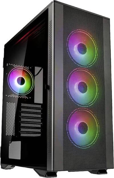 Kolink STRONGHOLD PRISM Midi-tower Gaming-behuizing, Behuizing Zwart