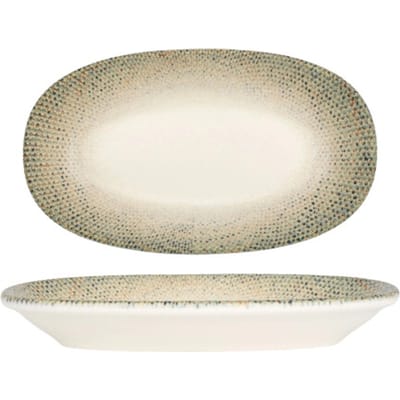 Bonna Serveerschaal - Sway - Porselein - 15x8.5 cm - set van 4