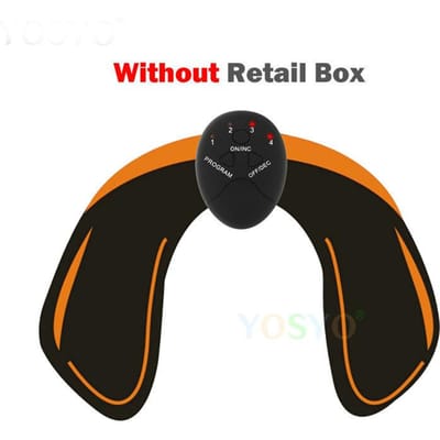 Slimme Spierstimulator Trainer voor Buik Elektrisch Lichaamsgewichtsverlies Afslanken Fitnessapparaat EMS Technologie black