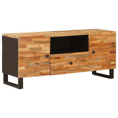 vidaXL - TV - Kast - Bruin - 105 - x - 33 - x - 46 - cm - Massief - Mango - Hout