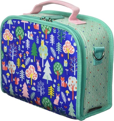 Geïsoleerde Lunchtrommel Houten Dieren - Perfect voor School en Onderweg