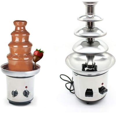 DailySupplies® Chocoladefontein - Chocoladefondue - Zilver