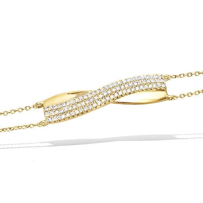 CHIVAL Armband 18K Vergulde Goud "Hexa Halo" – Luxe, Elegant, Zirkonia, Hypoallergeen, Sieraad voor Dames, Cadeau, Romantiek, Liefde, Geschenkverpakking, zeshoek, Kerst