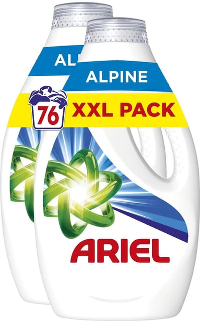 Ariel Vloeibaar Wasmiddel Alpine 2X38 Wasbeurten