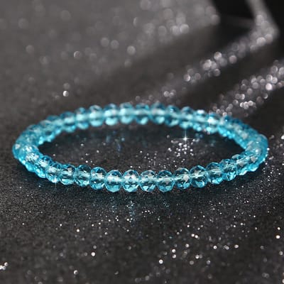Sorprese armband - Vienna - blue - armband dames - elastisch - cadeau - Model S - Cadeau